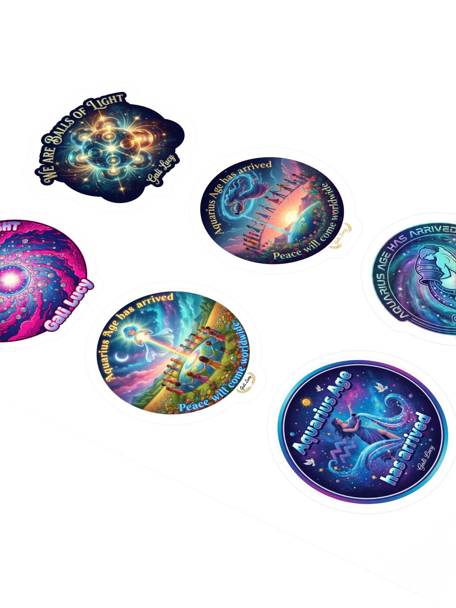 Set of 6 Stickers - Style 8 product image (2)
