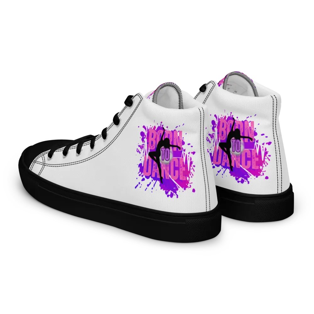 Retro Born to Dance Splash Her Silhouette High Tops product image (10)
