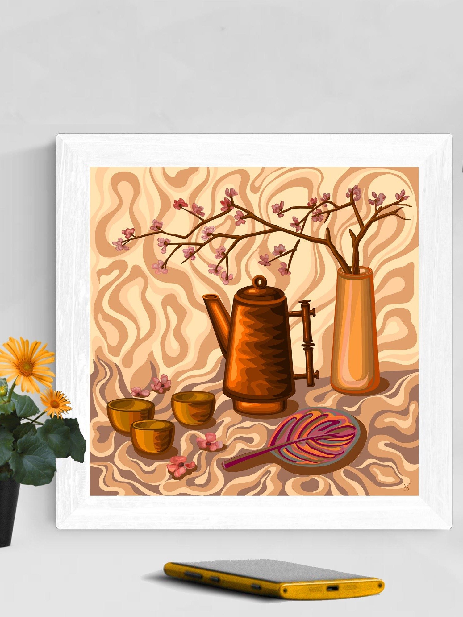 Blossom Brew Canvas Art - Coffee Shop No. 4 product image (101)
