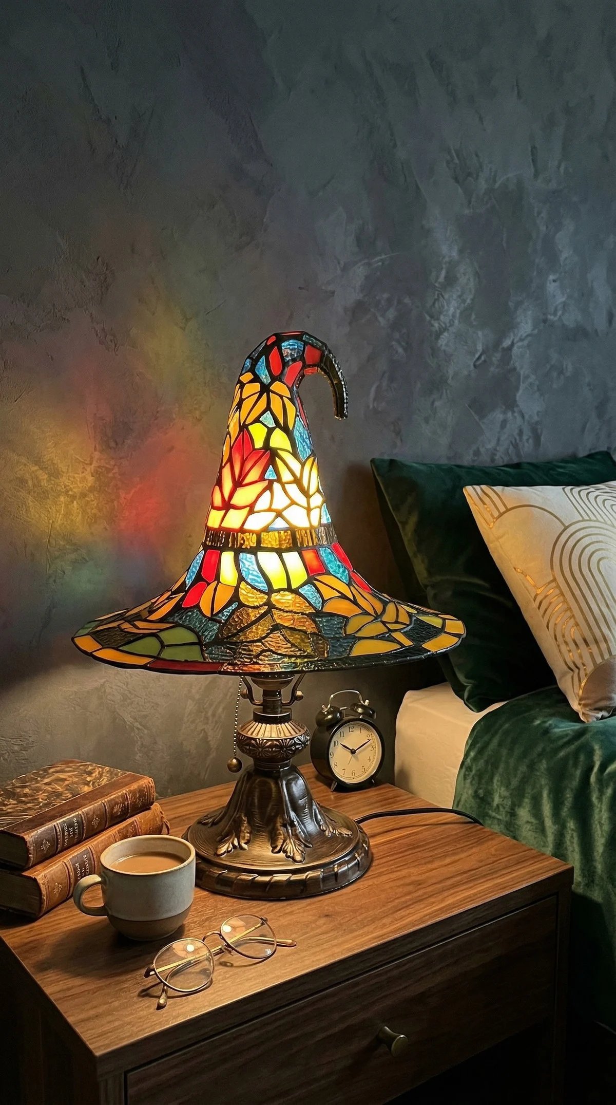 Witch Hat Table Lamp Tiffany Style product image (4)