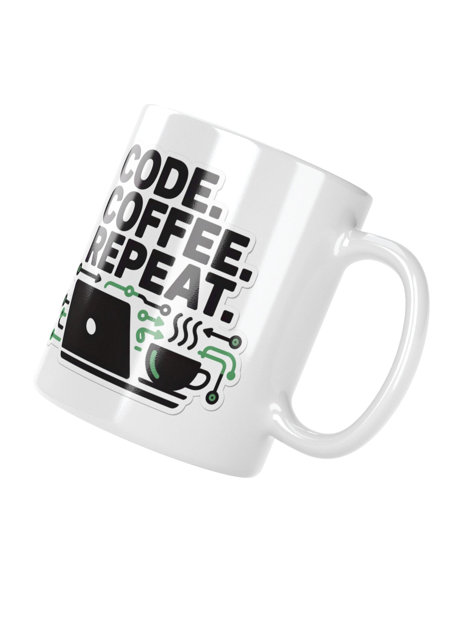 Code Coffee Repeat Programmer Mug – Developer’s Daily Routine product image (12)
