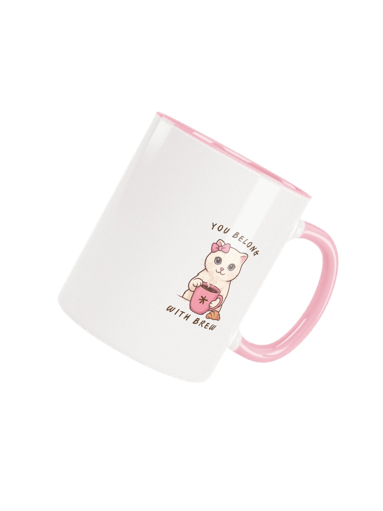 Brew Pink Kitty Ceramic Mug - The Life of a Loaf Collection product image (4)
