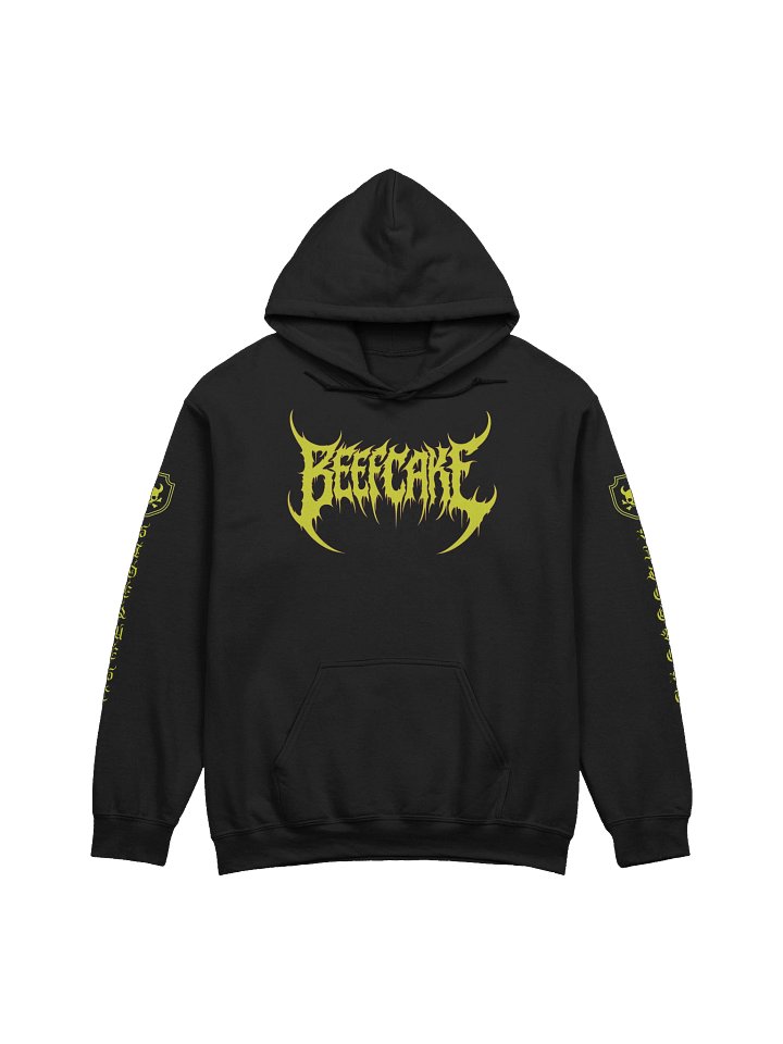 Beefcake Hoodie (Death Metal Font - Gold) product image (1)