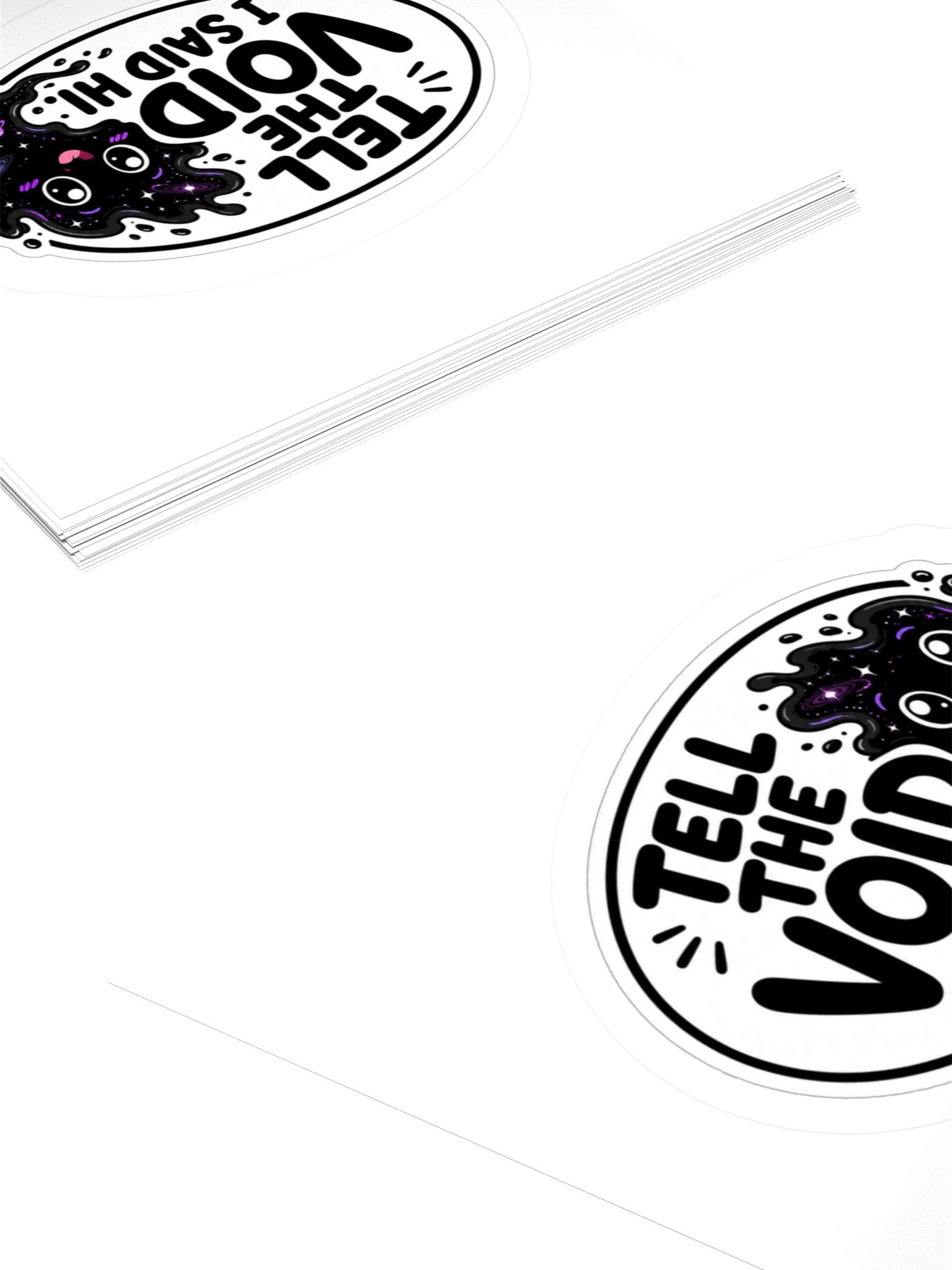 Tell The Void I Said Hi Kiss Cut Sticker product image (4)