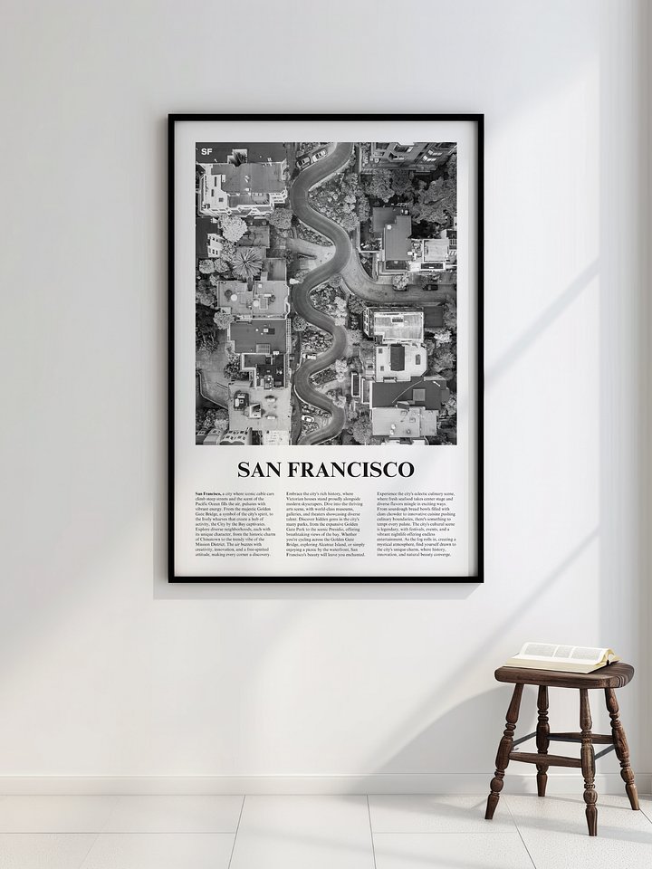 San Francisco 05 Newspaper Poster | Framed product image (2)