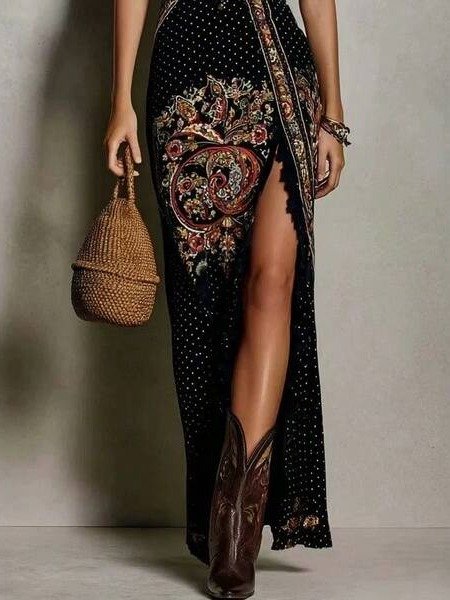 Black Off-Shoulder Slit Maxi Dress — Batwing Sleeve Slim Fit product image (3)