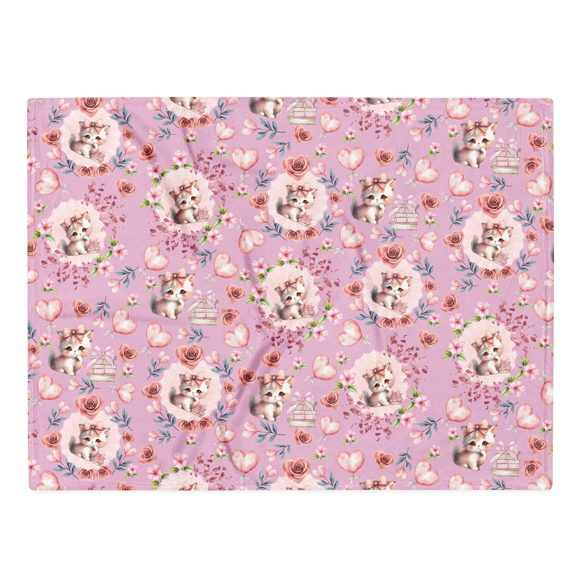Bookish Kitten Throw Blanket product image (2)