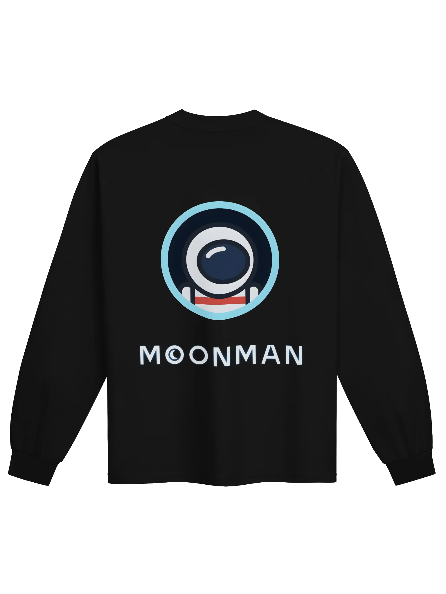MoonMan Long Sleeve, Logo + Wordmark back product image (2)