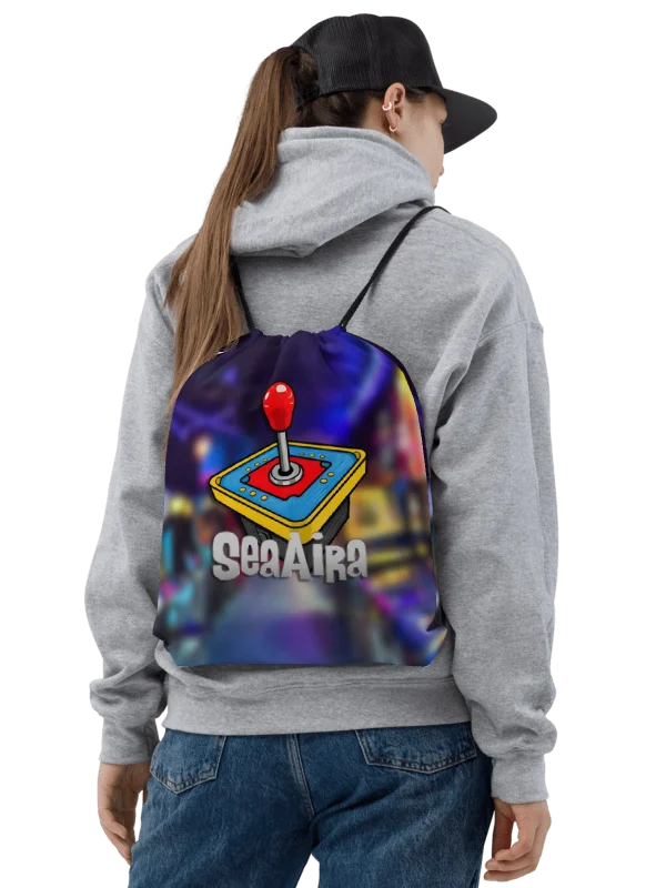 Joystick Drawstring Backpack product image (2)