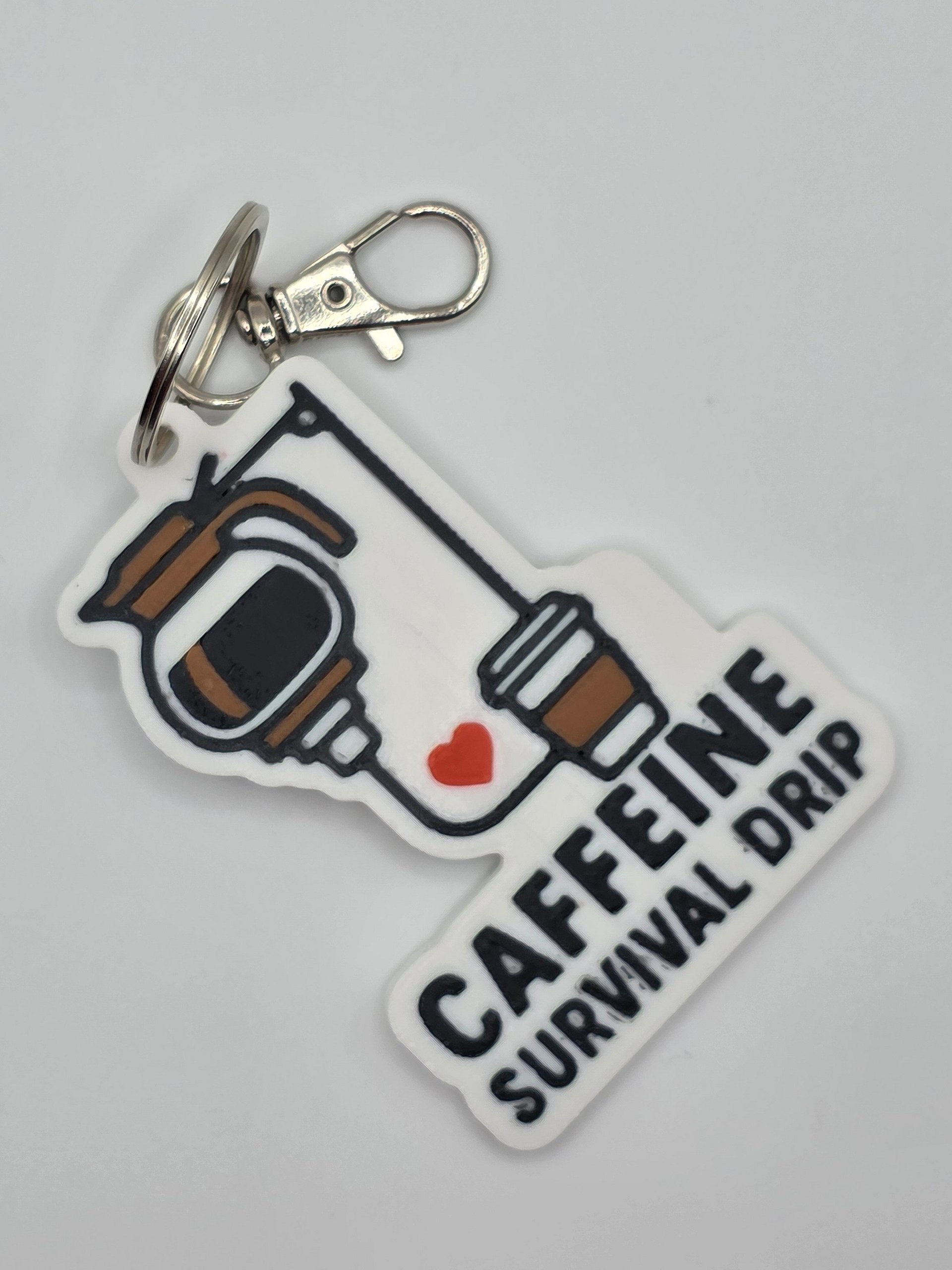 ☕ Caffeine Survival Drip Keychain | Funny Coffee Design product image (2)