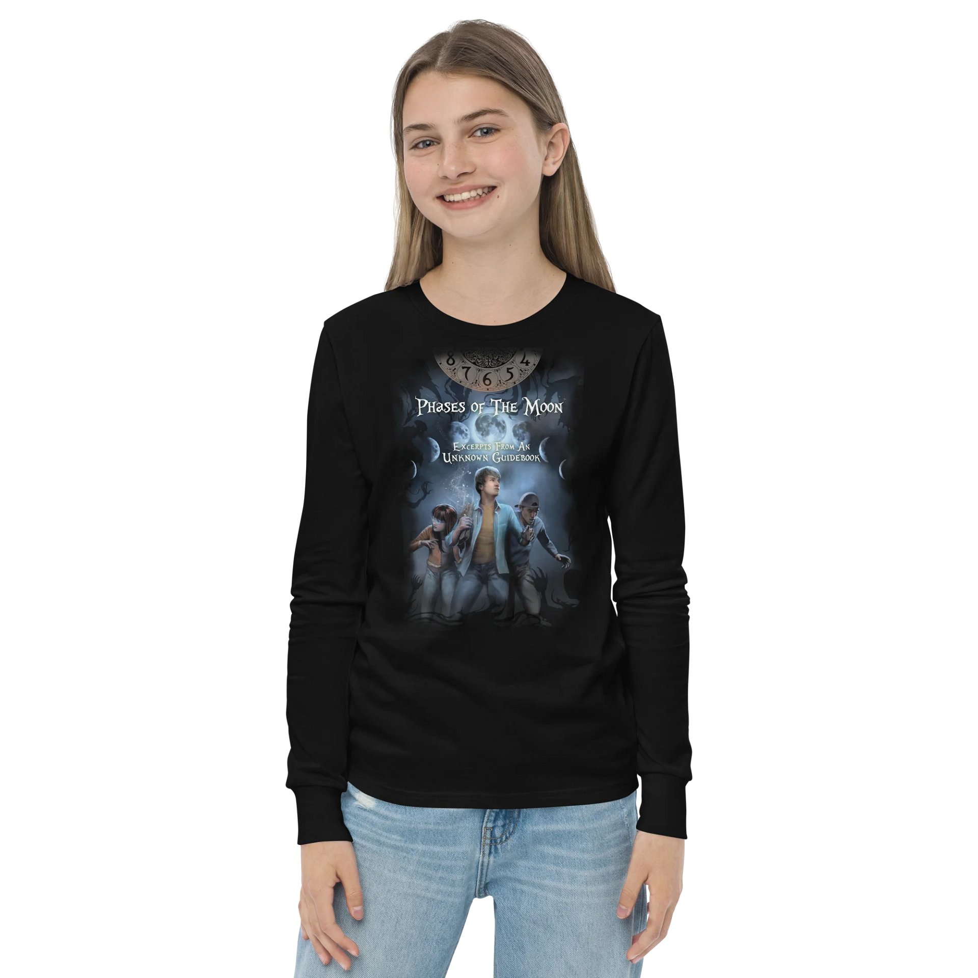 Phases of the Moon - Bella+Canvas Youth Long Sleeve T-Shirt product image (2)