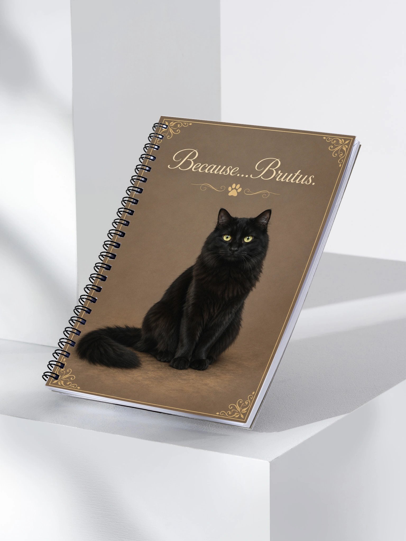 Because...Brutus Spiral Notebook product image (4)