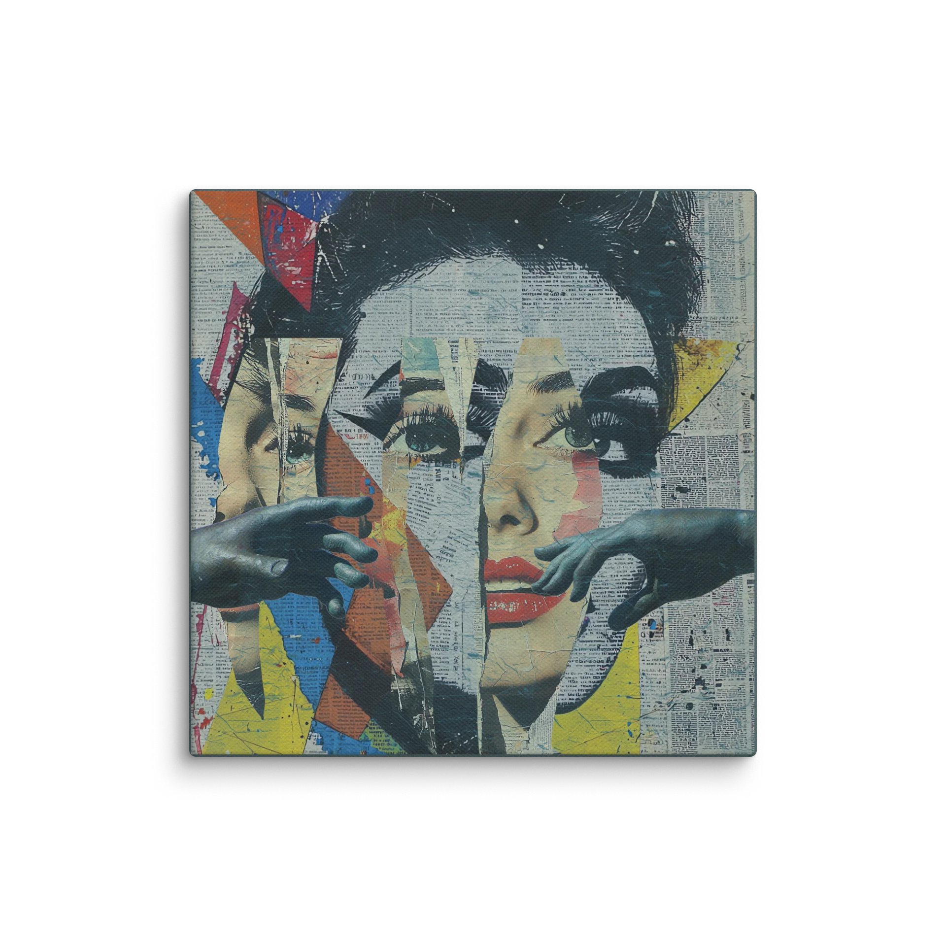 We cant reach you Collage Canvas product image (1)