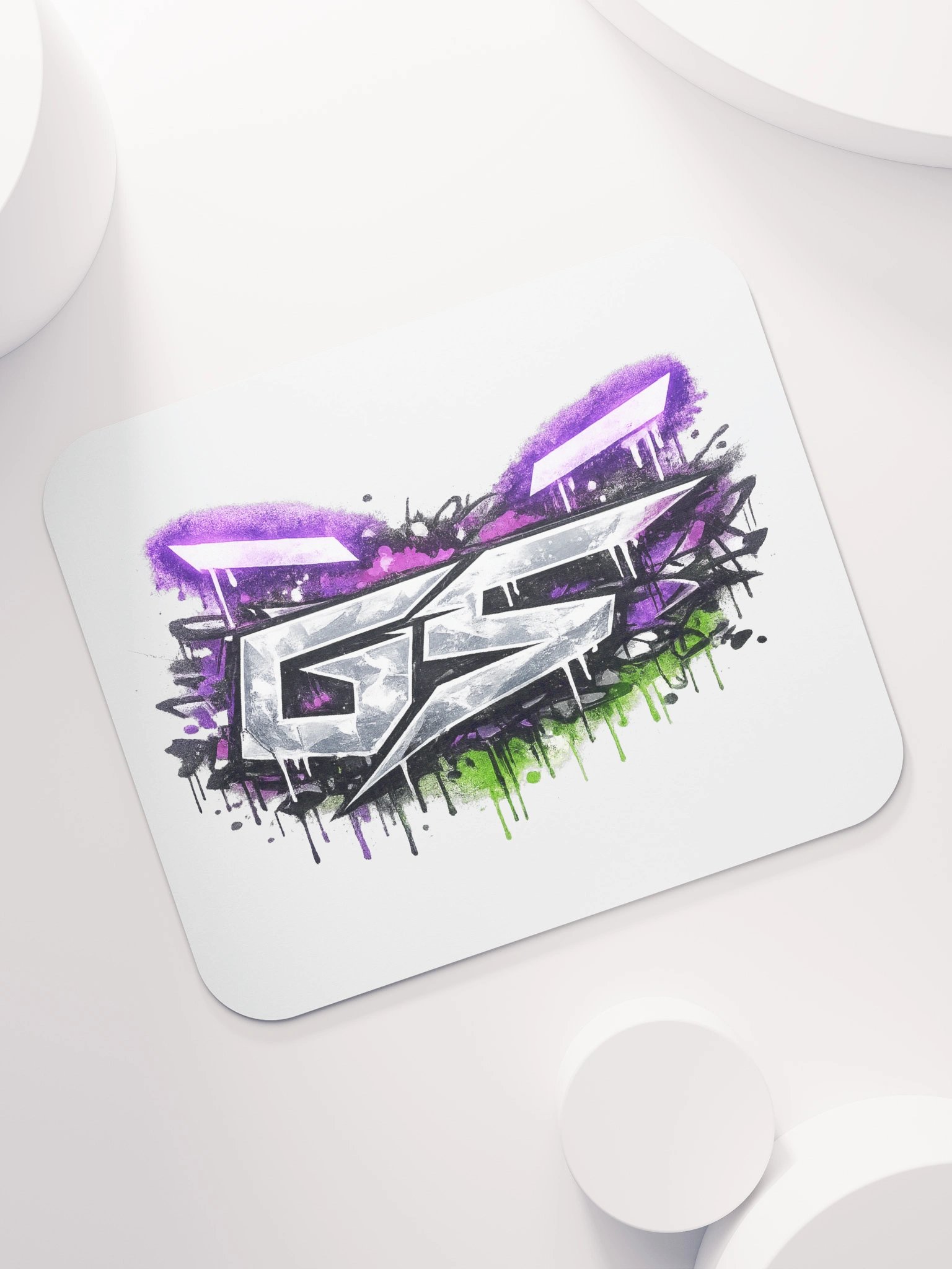 GS Graffiti Mouse Pad White product image (7)