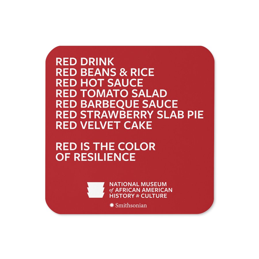 “Red is the Color of Resilience” Coaster Image 2