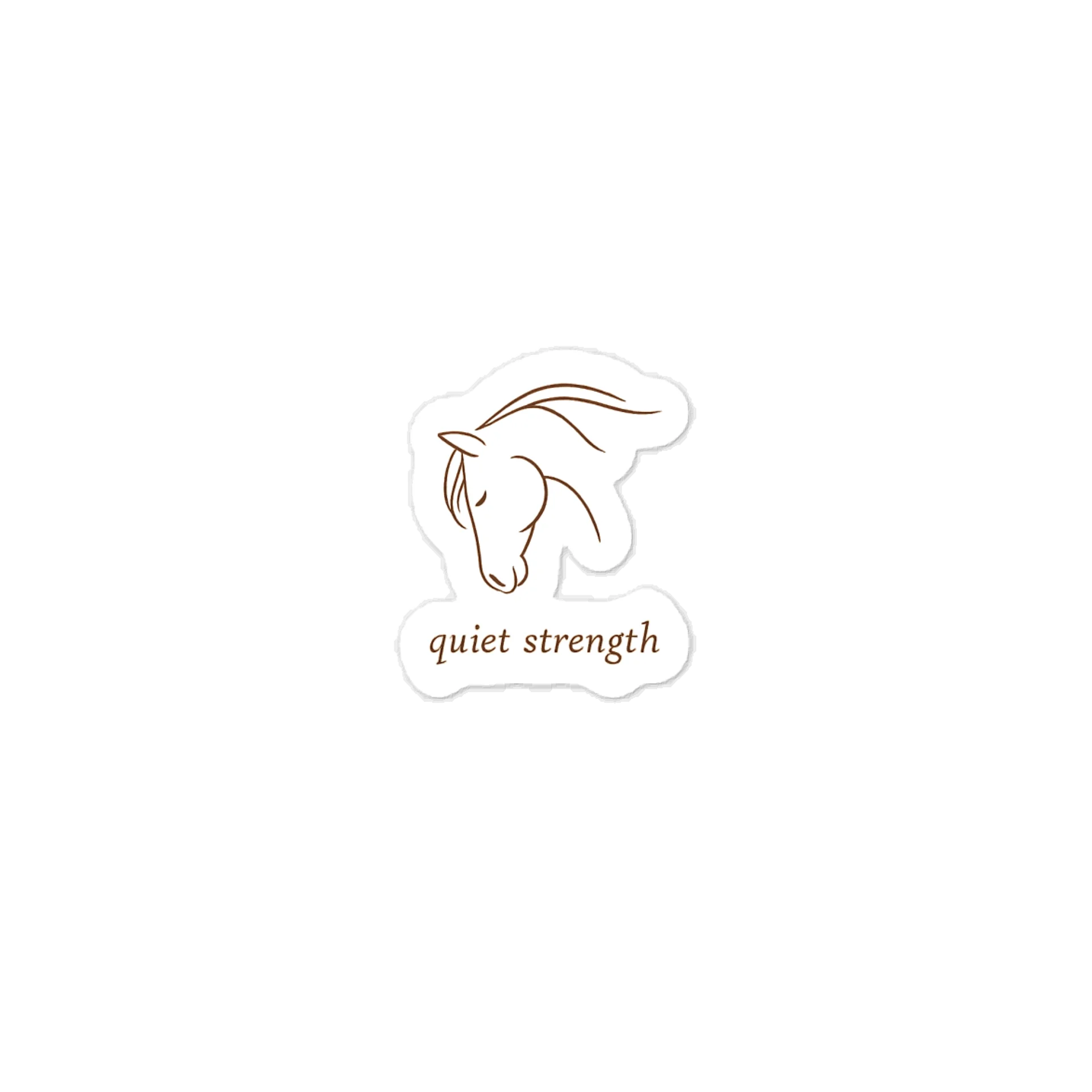 Quiet Strength Sticker product image (1)