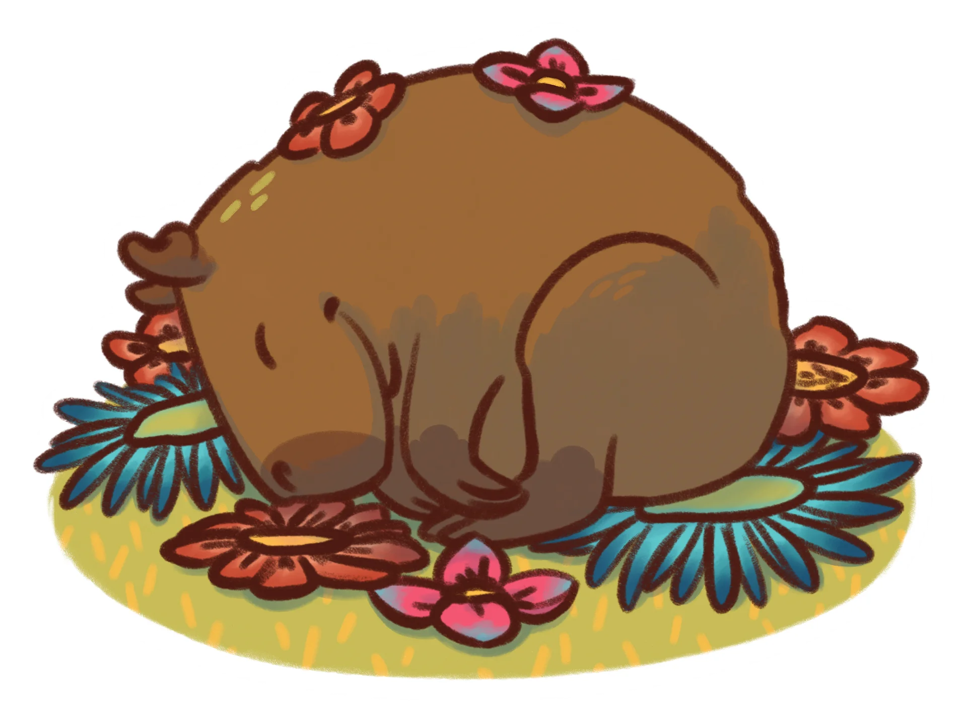 sticker : flower capy product image (1)