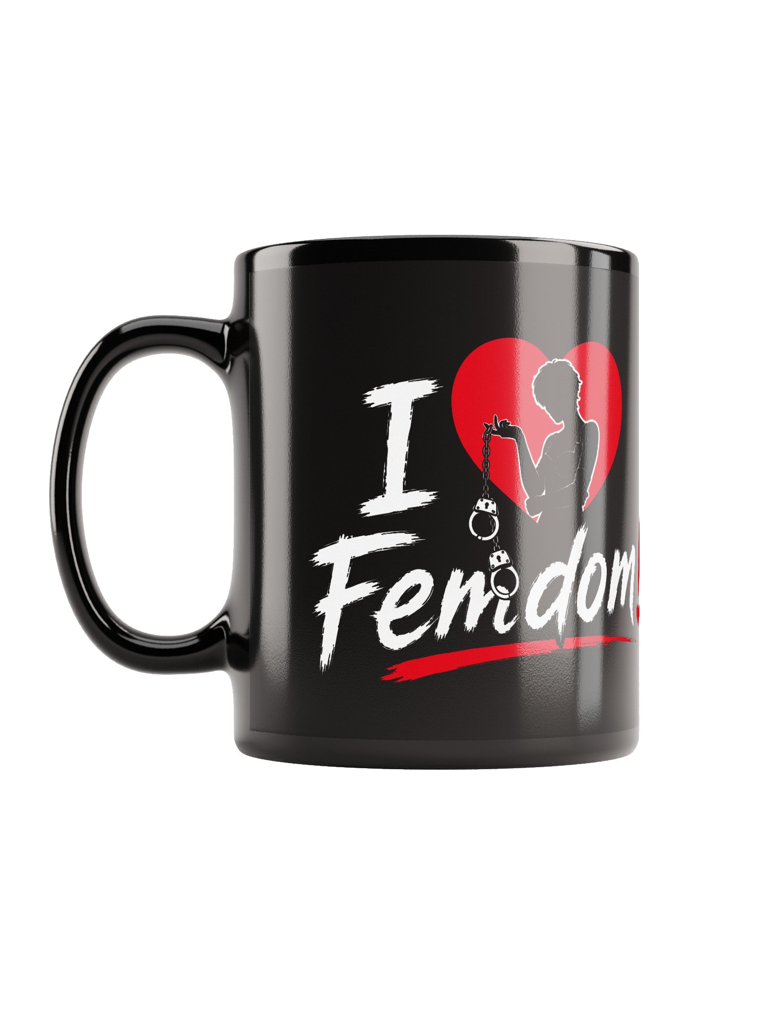 I Love Femdom! – Gothic Heart Coffee Mug product image (1)