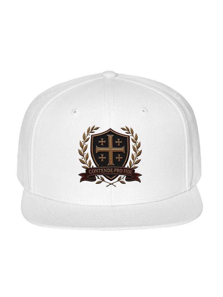 White Contende Pro Fide Crest Snapback product image (1)