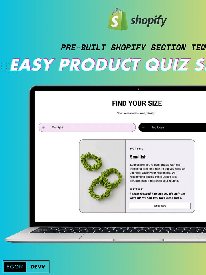Shopify Easy Product Quiz Section product image (1)