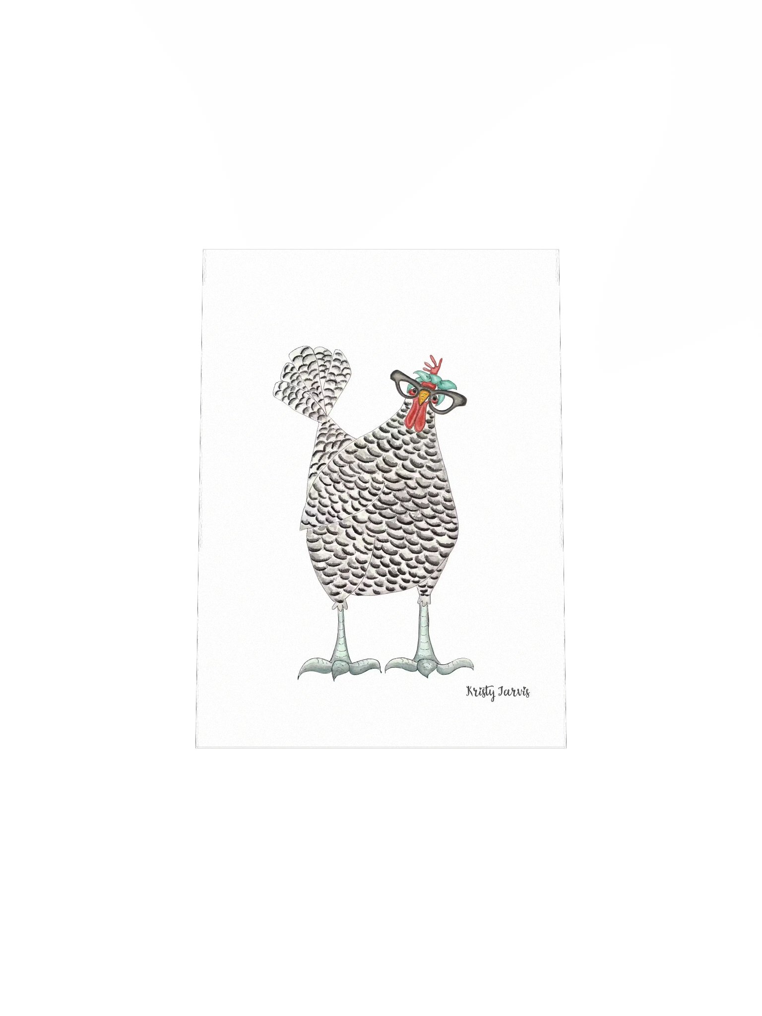 Watercolor Chicken Print product image (5)