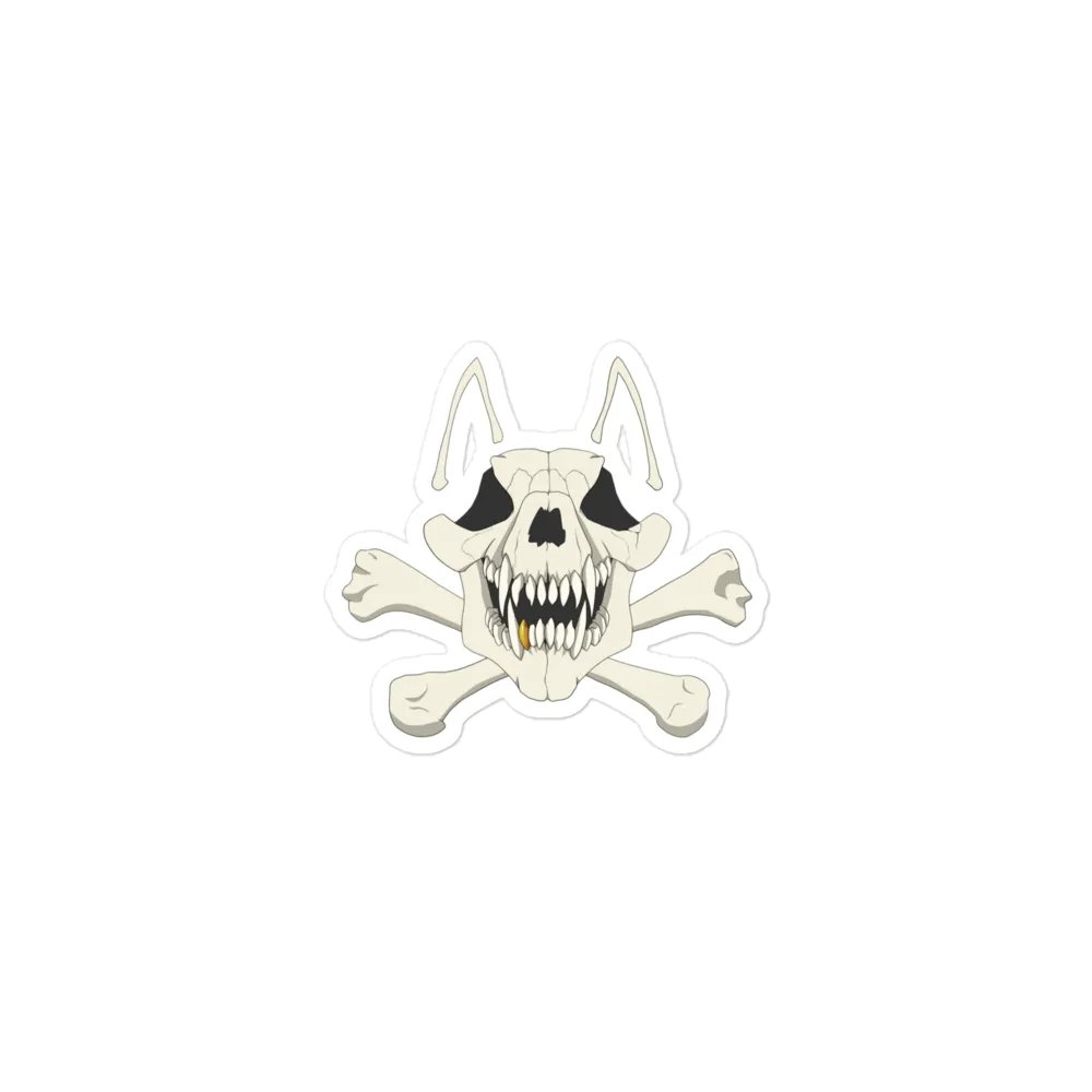 Mongrel Skull and Bones magnet product image (1)