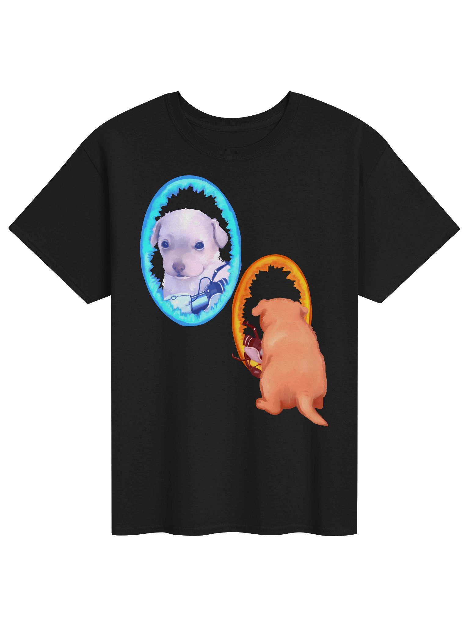 portal puppy tshirt product image (2)