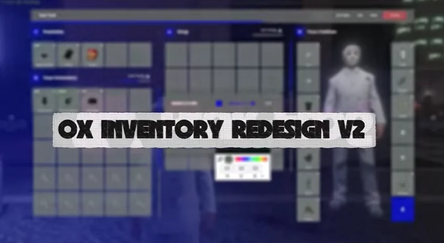 Ox_Inventory Redesign Fivem | Backpack system | Clothes, Rarity | Renaming Items [ESX/QBCORE/QBOX] product image (1)