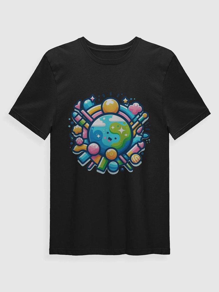 Whimsical Globe Smiles T-Shirt product image (8)
