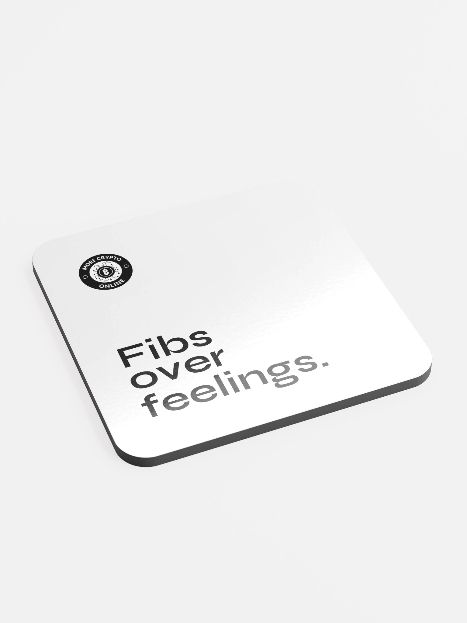 MCO Fibs Over Feelings Cork Coaster product image (2)