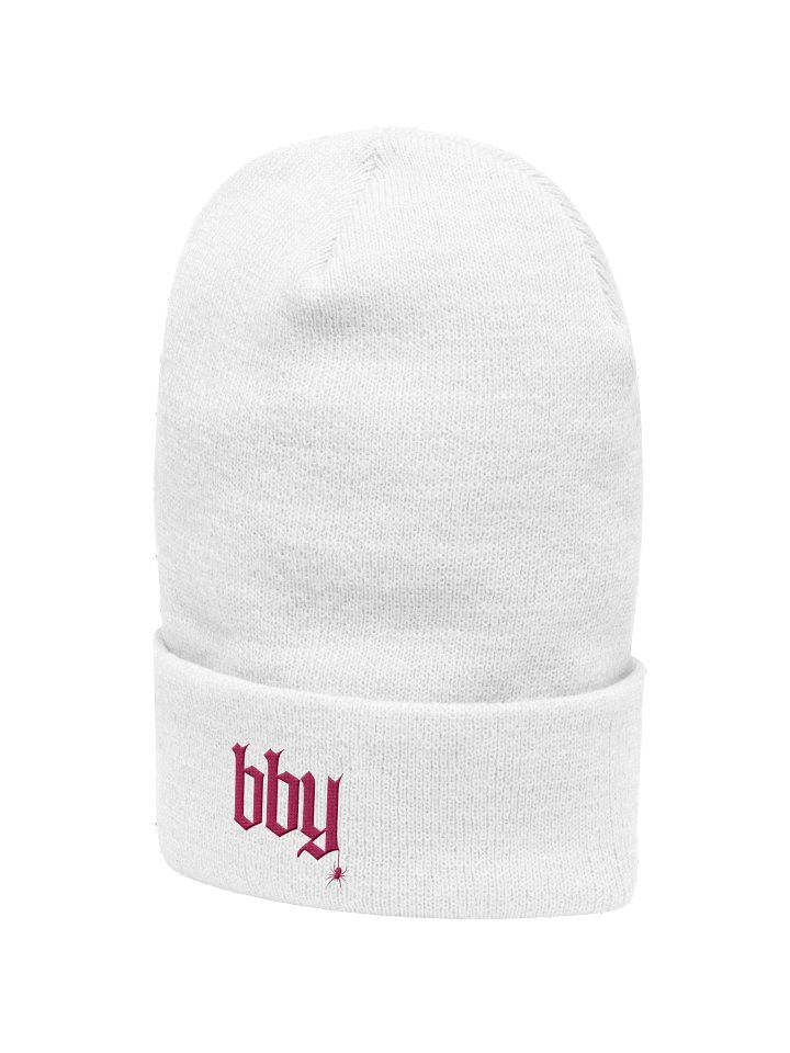 'BBY' Embroidered Cuffed Beanie product image (2)