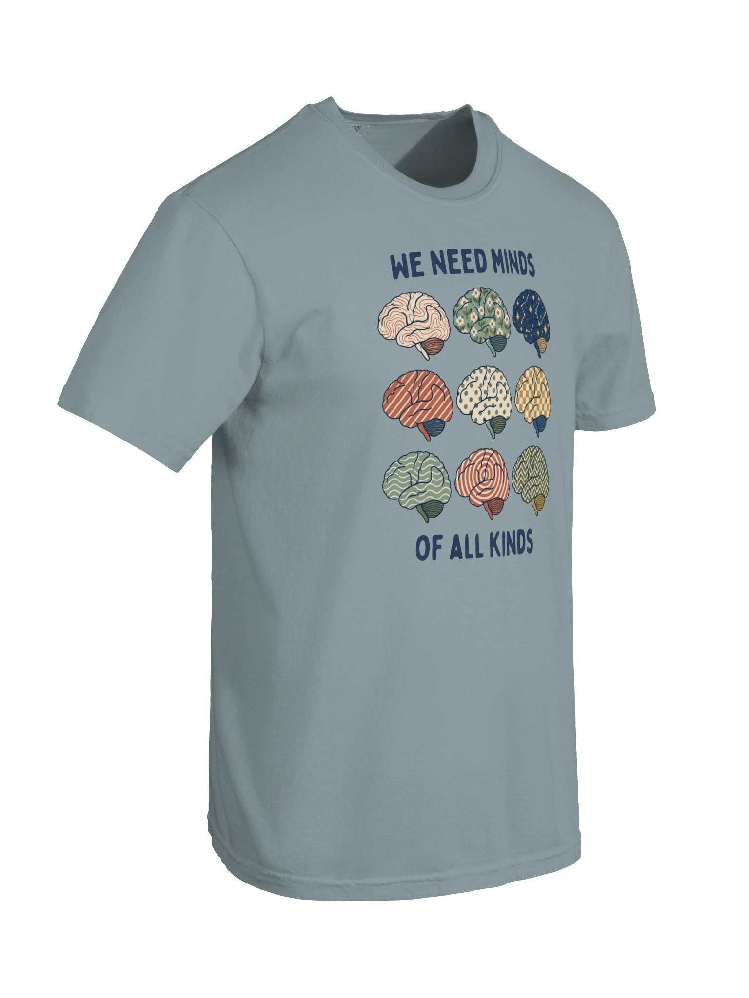 We Need Minds Of All Kinds - Nine Brains - Adult Unisex Tee product image (10)
