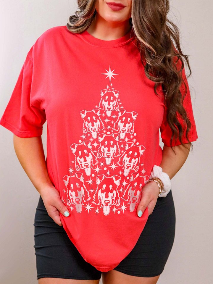 Smooth Collie Christmas Tree T-Shirt product image (1)
