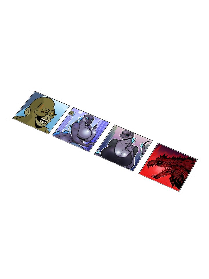 Sexy Kaiju Stickers 02 product image (1)