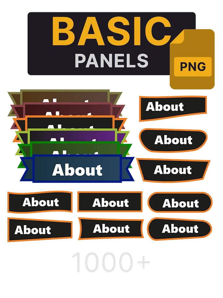Basic Stream Panels (~1000) product image (1)