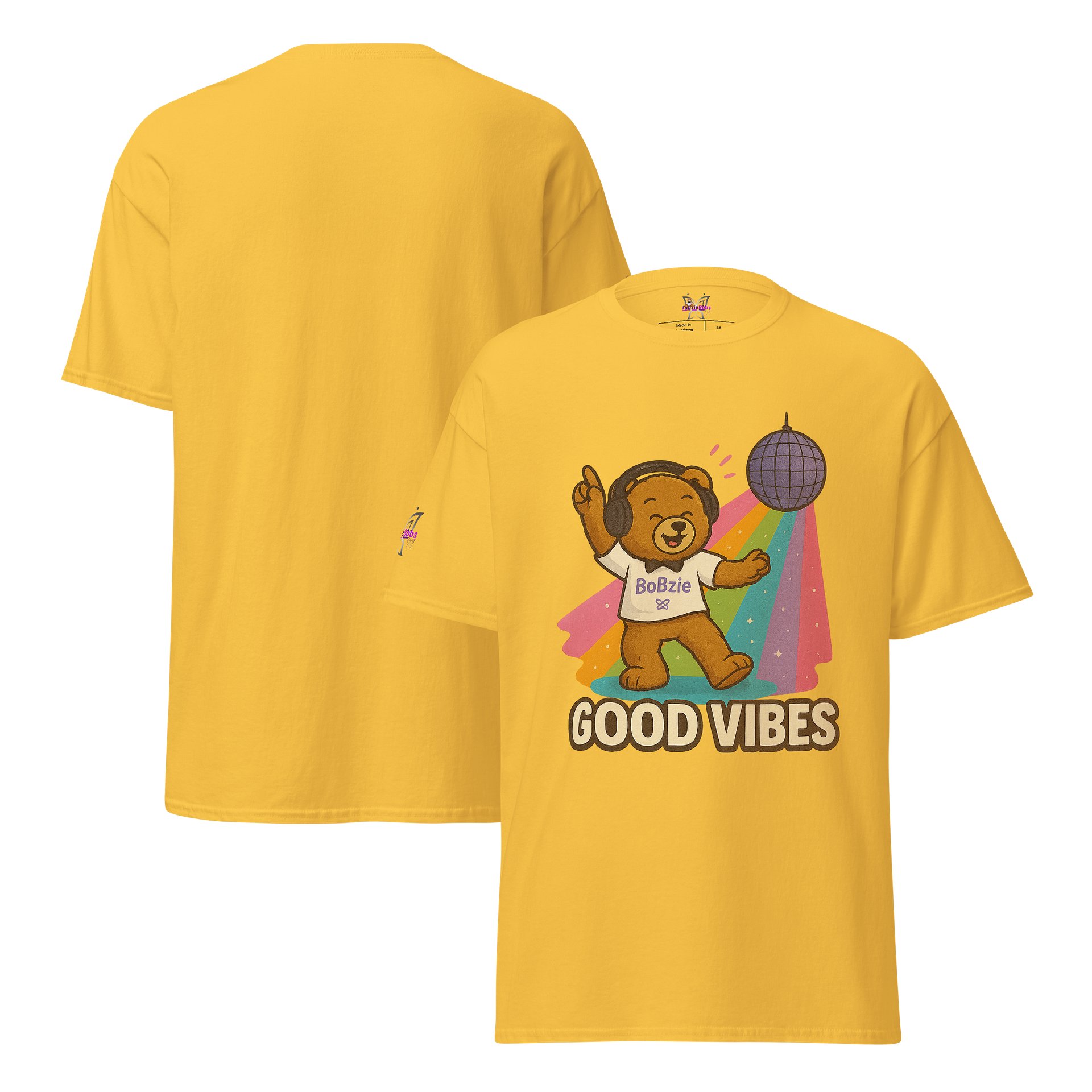 Bobzie Good Vibes Women’s Heavyweight Tee | Feel Good Energy Edition by FayzieBobs product image (6)