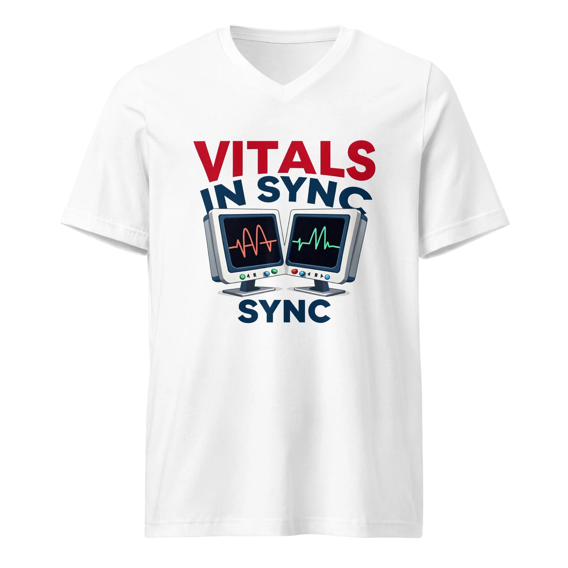 Synced Vitals V-Neck Tee product image (1)