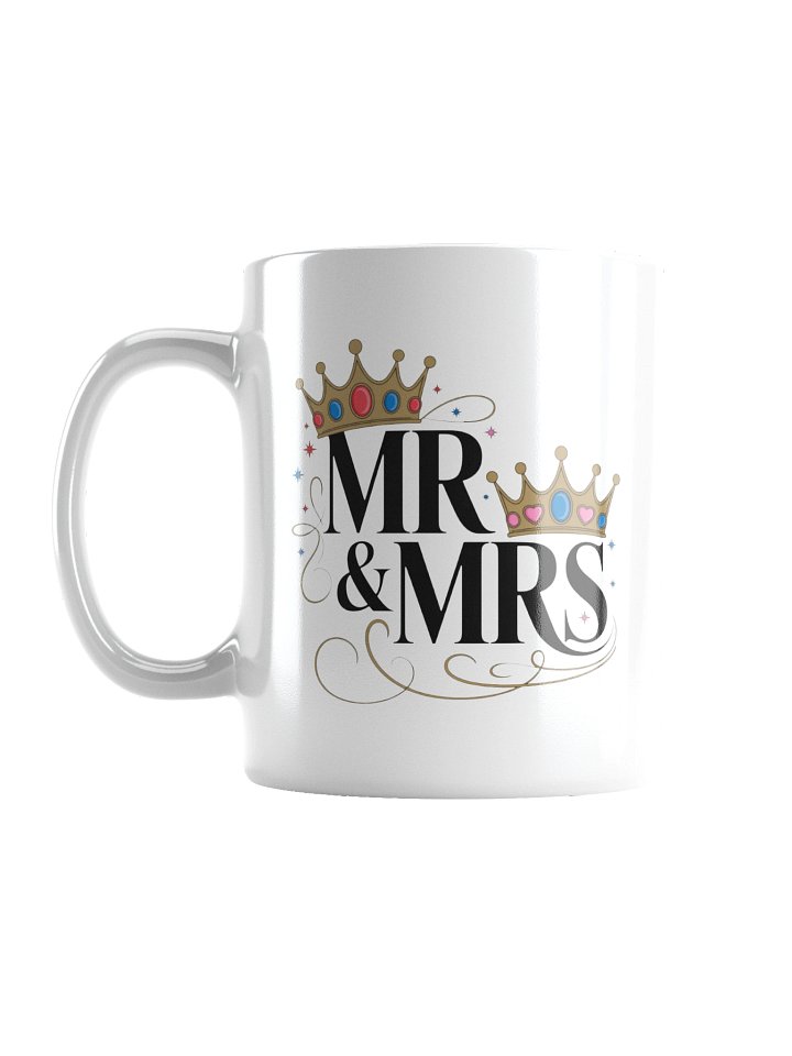 Classic Mr & Mrs Crown Pair Coffee Mug product image (1)