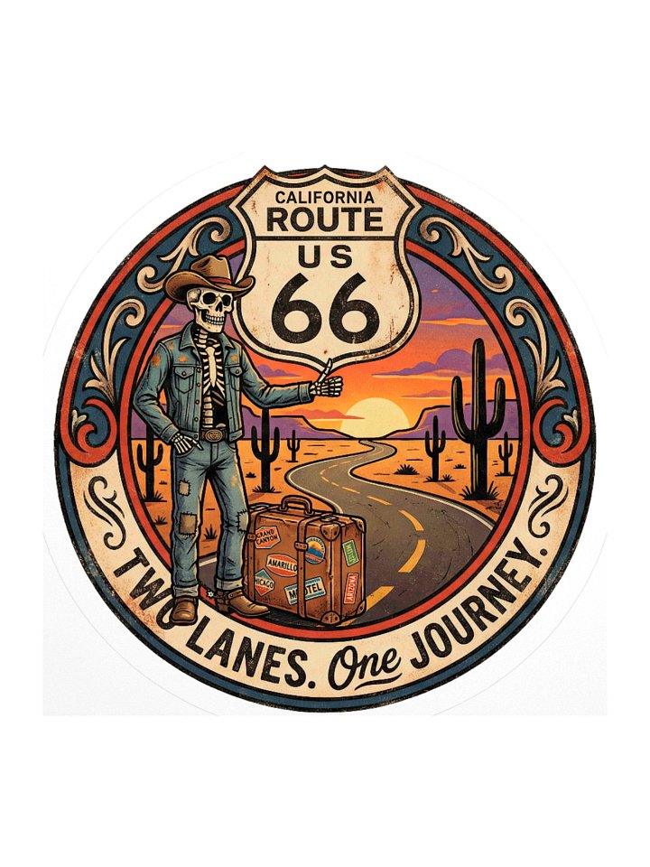 Two Lanes, One Journey - V3 Sticker product image (1)