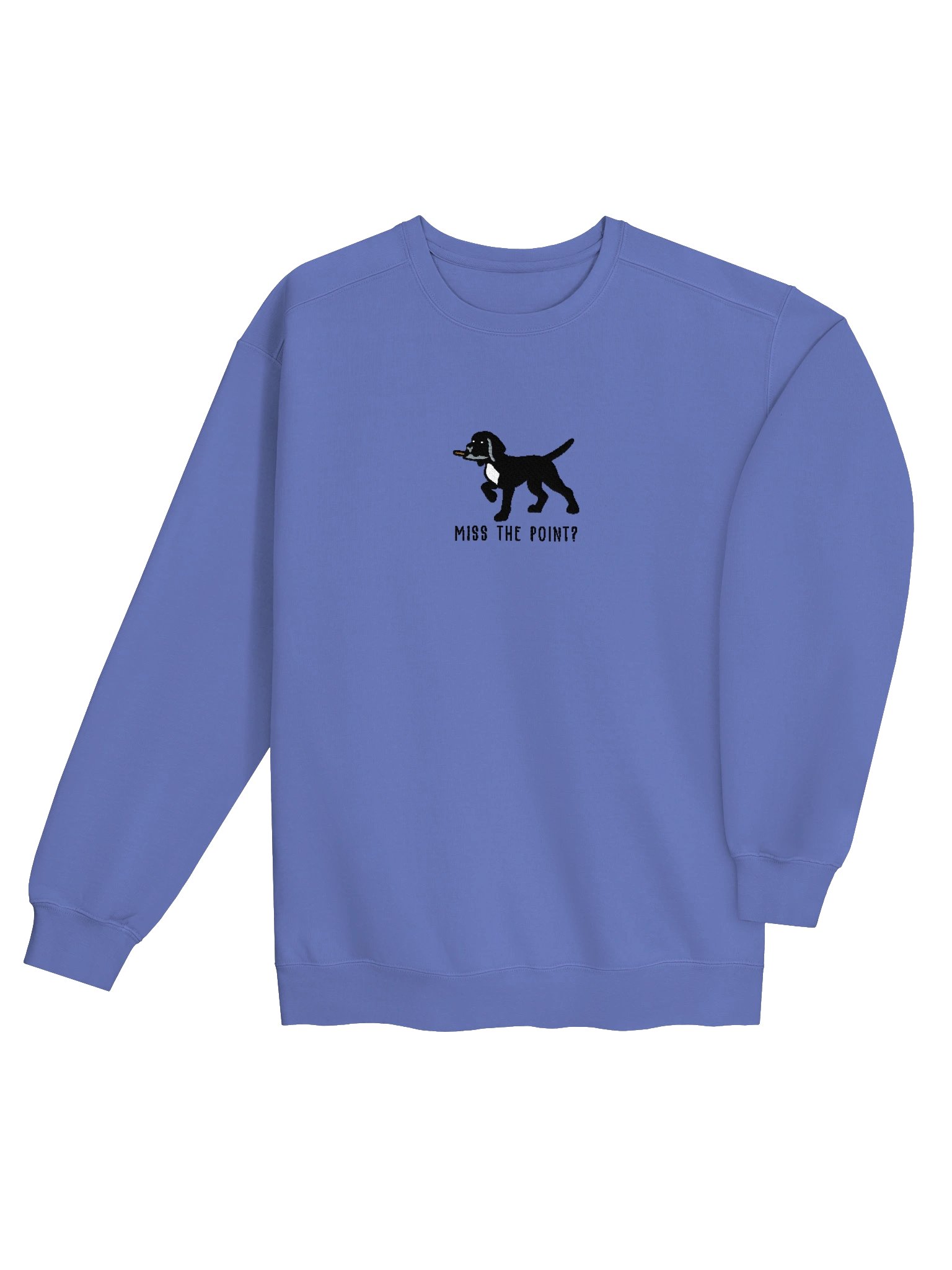 Miss the Point? Funny Chibi-Style Embroidered Premium Sweatshirt for German Shorthaired Pointer(Black) Owners product image (20)