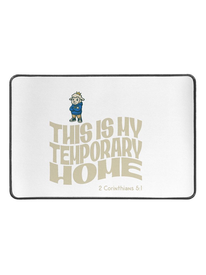 Crowned Sheep Desk Mat 12x18 product image (1)