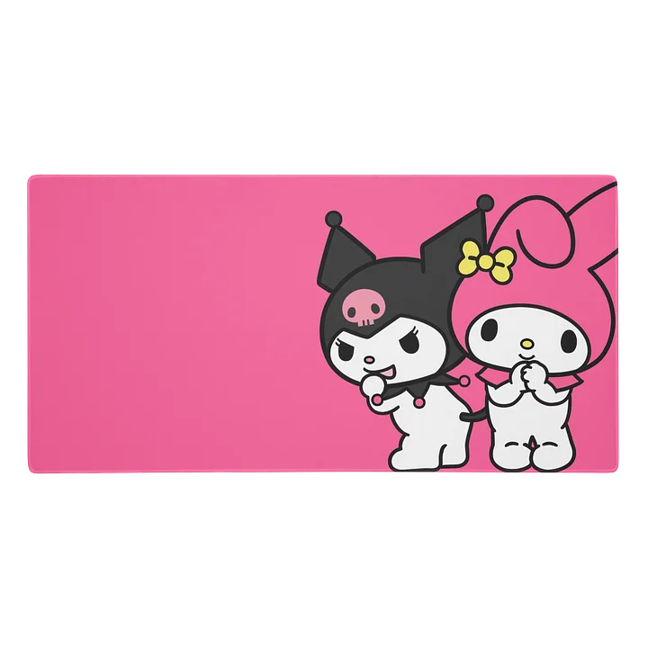 Cute Bunny Duo Melody Gaming Mouse Pad product image (2)