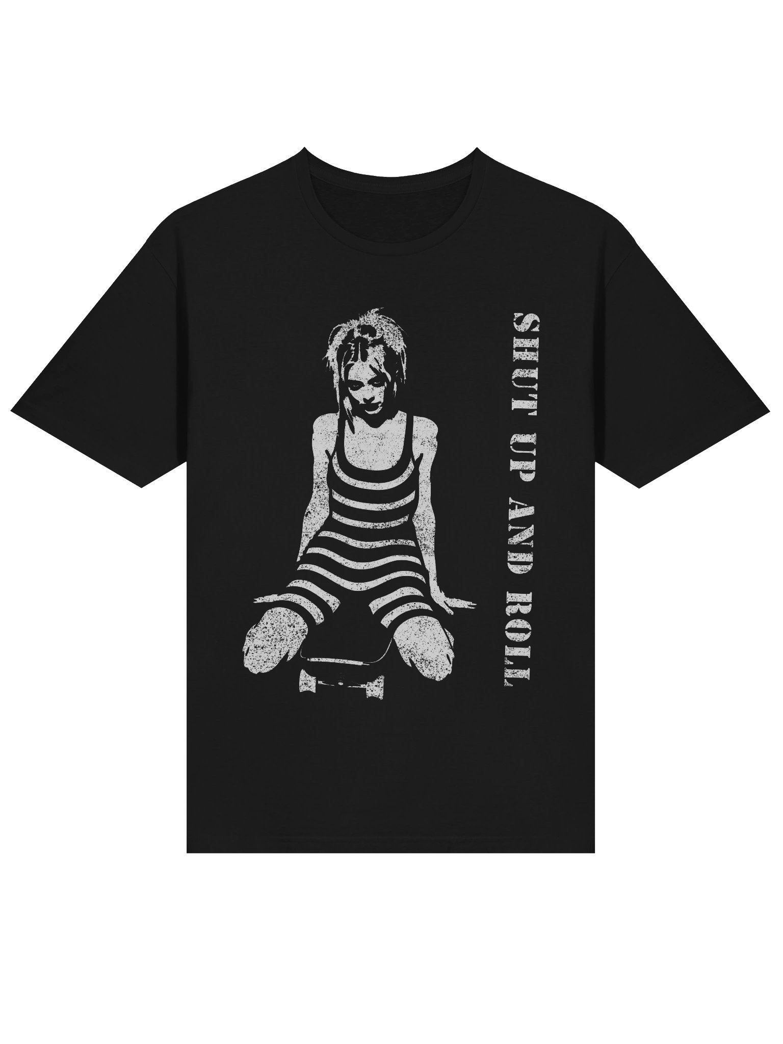 Shut Up and Roll Skateboard Girl // Lightweight Tee product image (4)