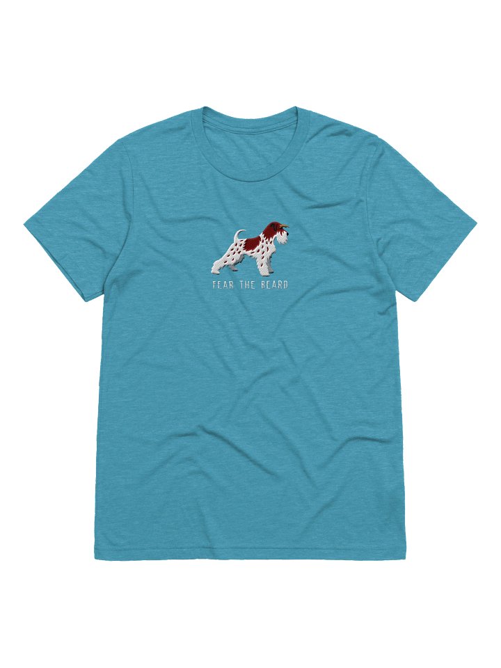 Fear the Beard T-Shirt(Embroidered) of a Miniature Schnauzer(Parti, Liver & White) product image (61)