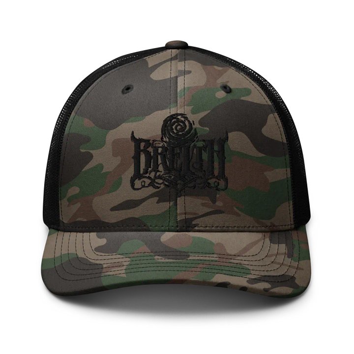 Breith Black Logo Camo Trucker Hat product image (1)