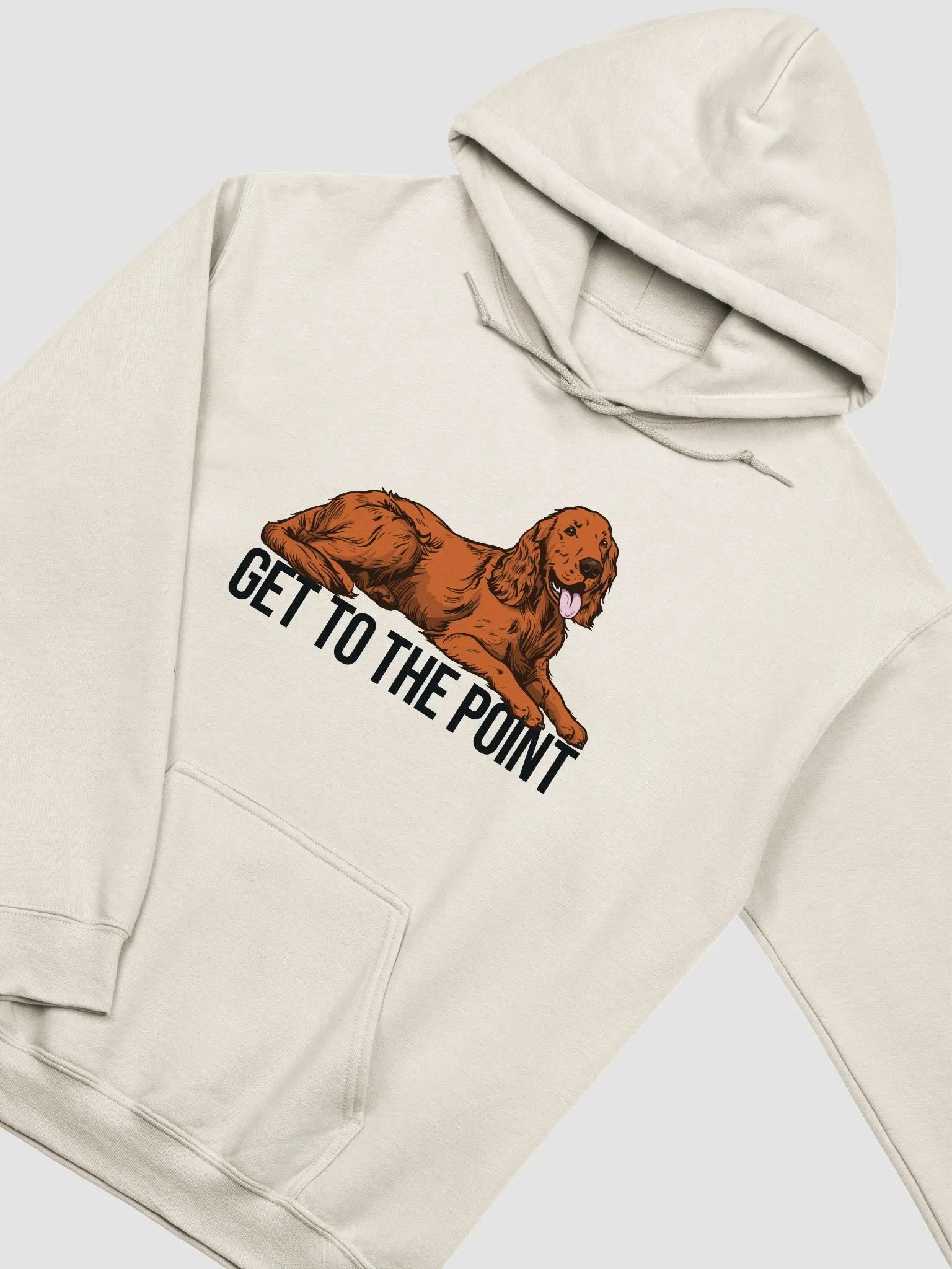 Get to the Point Hooded Sweatshirt of an Irish Setter | Funny Hoodie for Irish Setter Paw-rents product image (5)