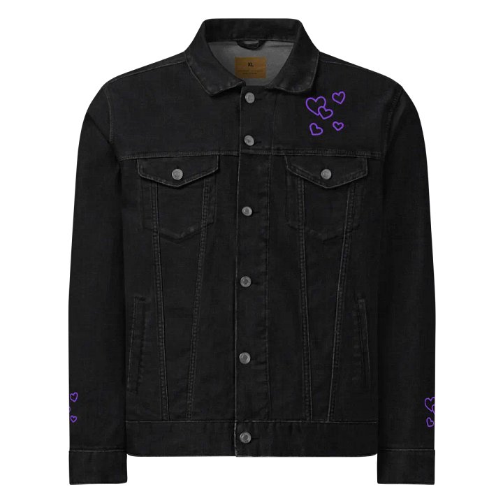 Purple Heartbeat Denim Jacket product image (1)