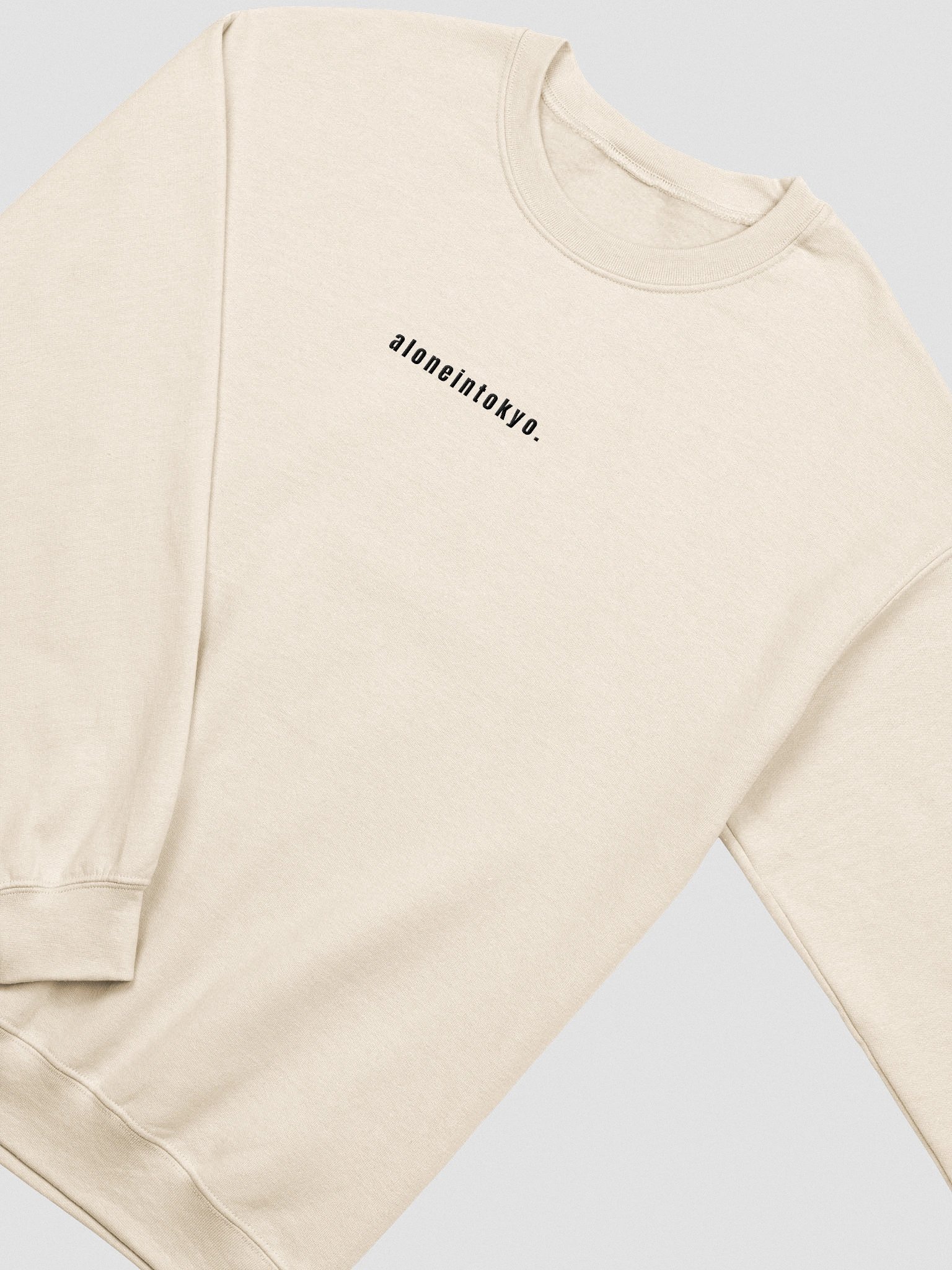 TOKYO BLACK TEXT EMBROIDERED SWEATSHIRT product image (2)