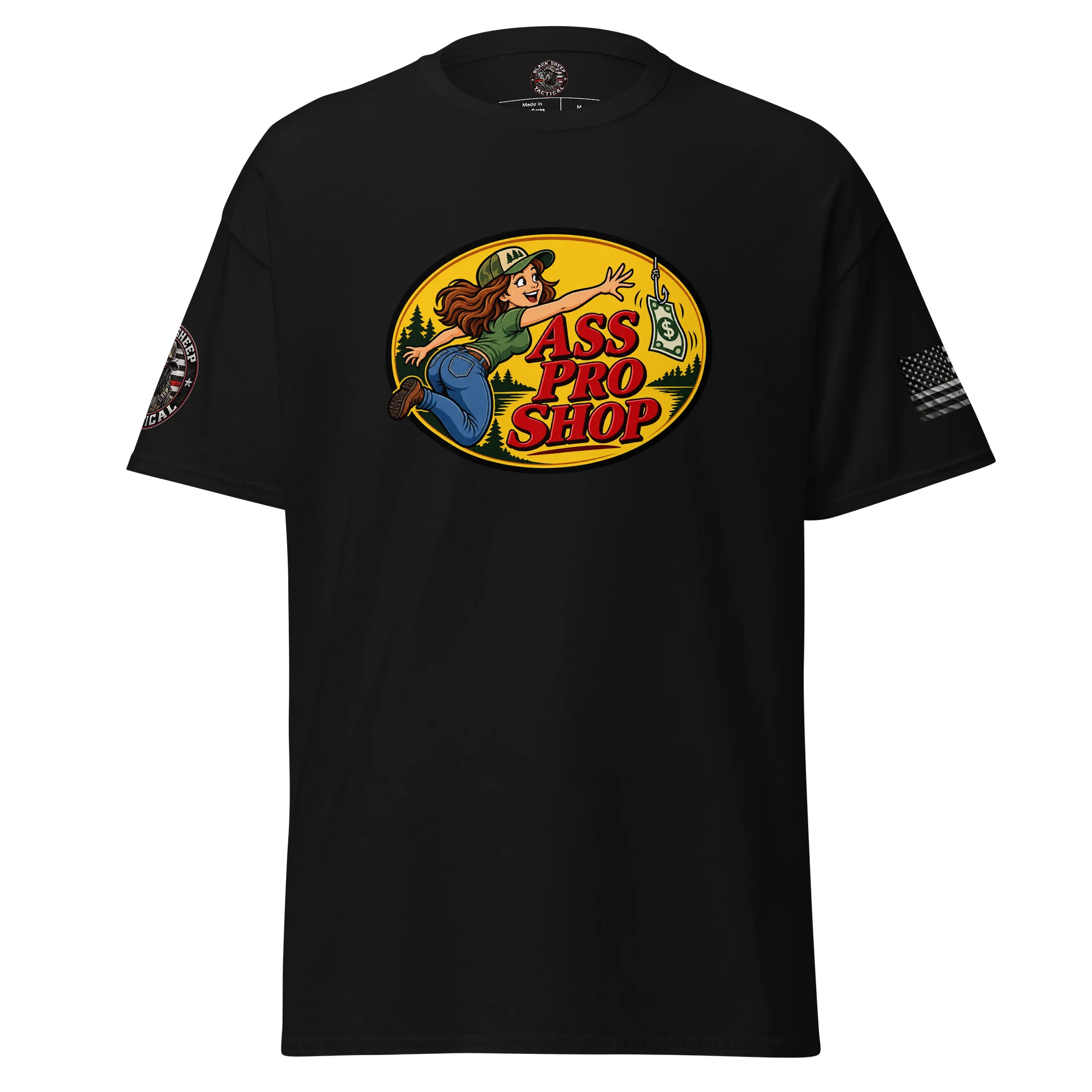 Black unisex tshirt ASS PRO SHOP product image (1)