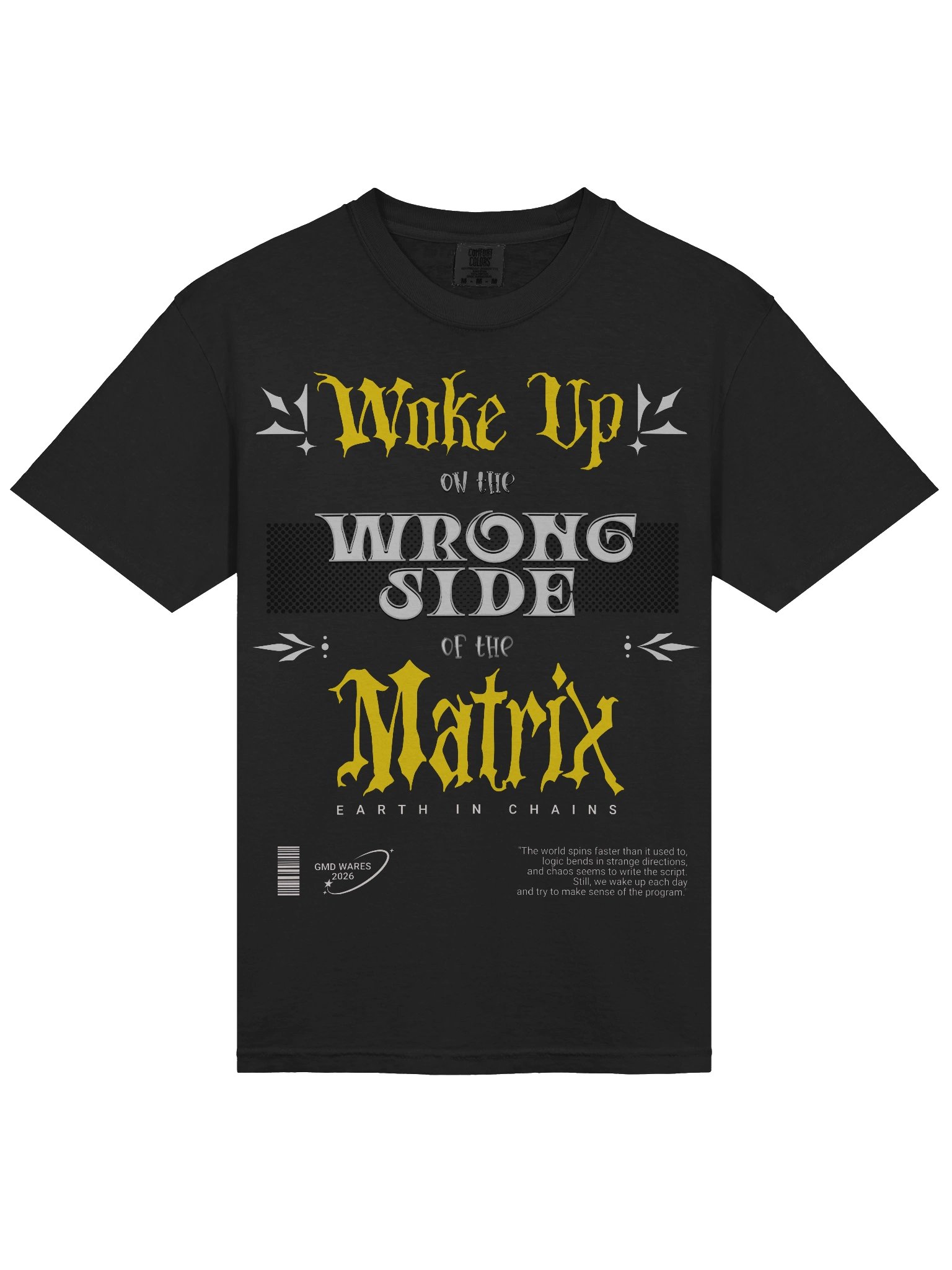 Wake Up on the Wrong Side of the Matrix Cyberpunk Graphic Tee product image (4)